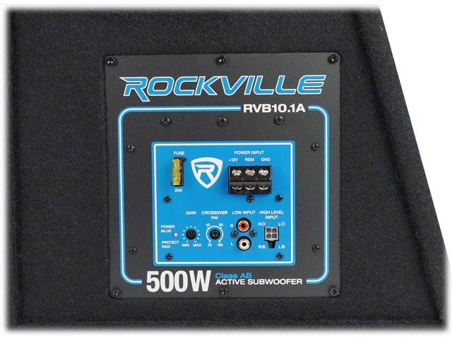 rockville 10 sub with built in amp