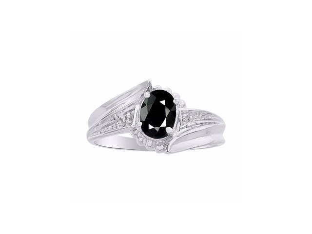 Diamond /& Onyx Ring Set In Sterling Silver Color Stone Birthstone Ring