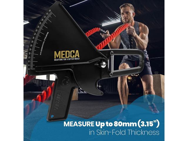 MEDca Pro Body Skin Caliper - Handheld BMI Measuring Tool