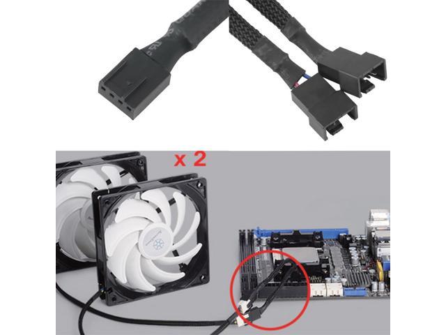 Riskant Patriottisch Meander 1 Pack Motherboard 4 pin 4Pin PWM To Dual PWM Computer Case Fan 1-to-2  Sleeved PWM Fan Splitter Y Cable - Newegg.com