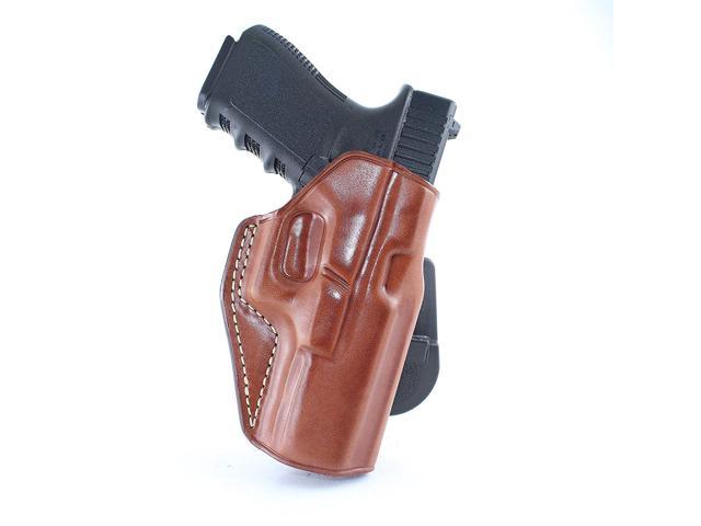 Masc Leather Paddle Holster Fits Glock 17 22 31 Right Hand Brown Color 1013 Newegg Com