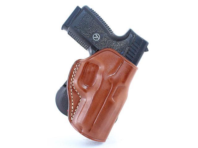Premium Leather OWB Paddle Holster With Open Top Fits Makarov PM #1190# 