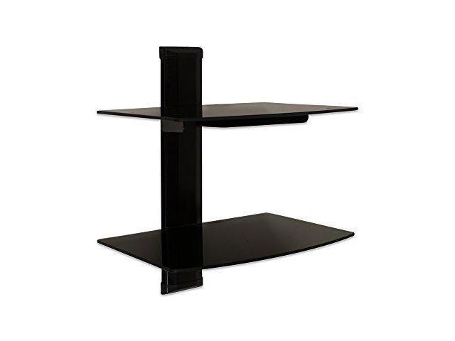 Navepoint Wall Mount Bracket Dual Small Gl Floating Shelf Navepoint Wall Mount Bracket Dual Small Gl Floating Shelf
