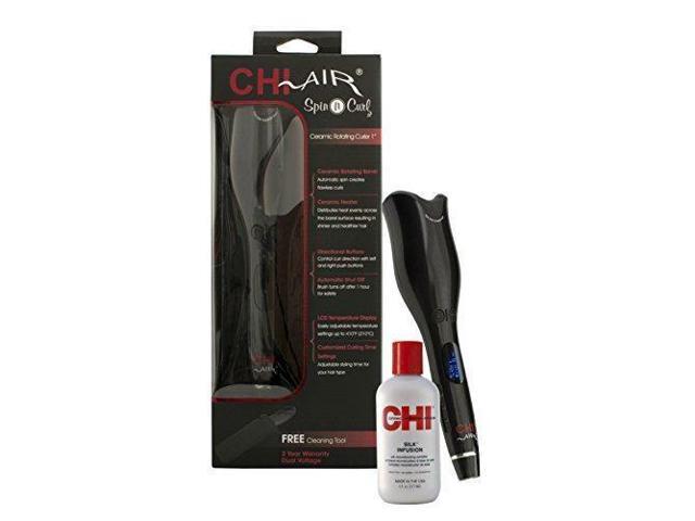 Chi Air Spin N Curl Curling Iron Chi Silk Infusion Kit Newegg Com