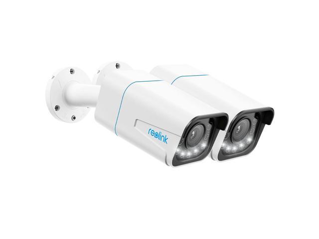Reolink 4K Security Camera for Outdoor, IP PoE Surveillance Camera with 5X Optical Zoom, Human/Vehicle Detection, Two Way Talk, Color Night Vision, Timelapse, Up to 256GB SD Card, RLC-811A x2