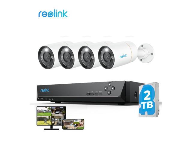 REOLINK 8CH 12MP PoE Security Camera System, 4 Bullet H.265 12MP ...