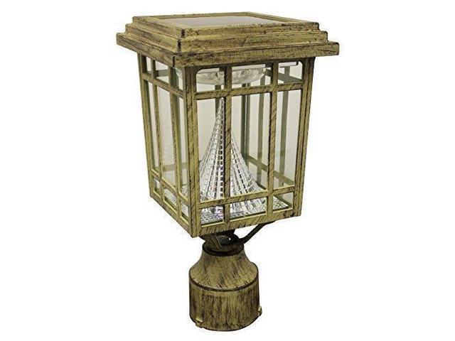 Gama Sonic Prairie Solar Outdoor Lamp Pole Pier Wall Mount Kit Weathered Bronze Finish Gs 114fpw Newegg Ca