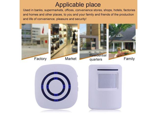 Wireless Home Security Driveway Alarm Enegg Entry Alert Visitor Door Bell Chime With 2 Plug In Receiver And 1 Pir Motion Sensor Detector Alert