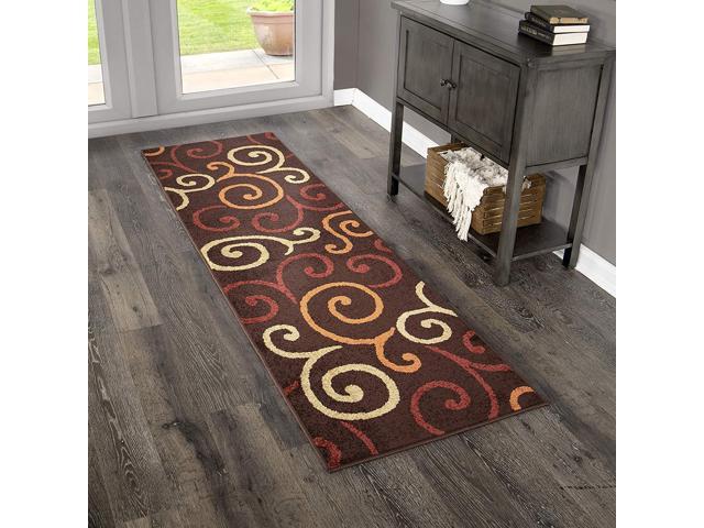 Orian Rugs Veranda Indoor Outdoor Semi Swirls Runner Rug 2 3 X