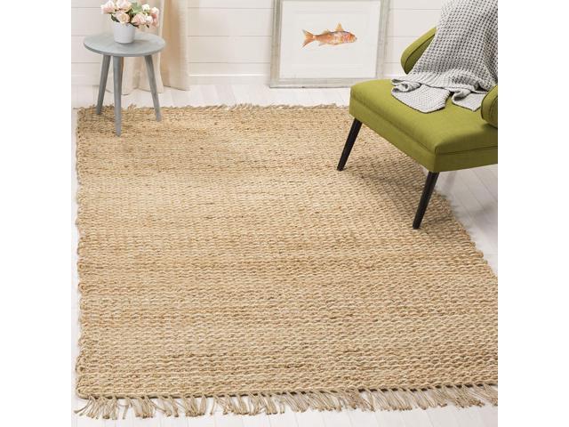 Safavieh Natural Fiber Collection Nf466a Hand Woven Jute Area Rug 4 X 6 Newegg Com