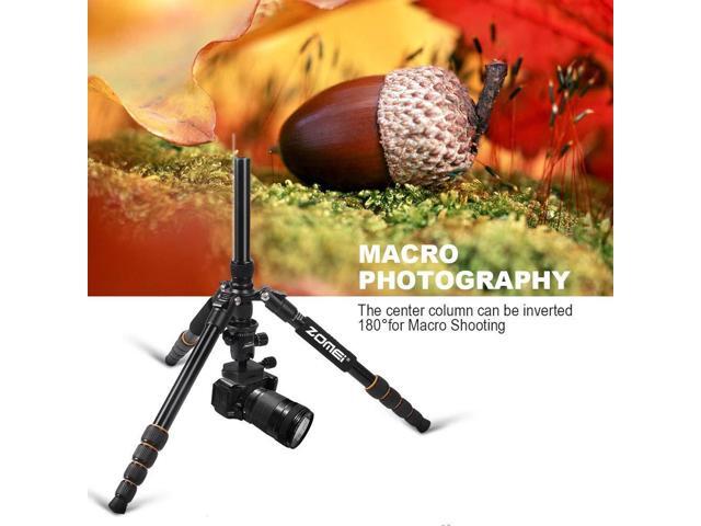 ZOMEi Q666 Tripod Magnesium Aluminum Alloy Light Weight Portable Camera Tripod 14.5inch Travel Folding Size with Ball Head and Carrying Case for Canon Nikon Sony Cameras