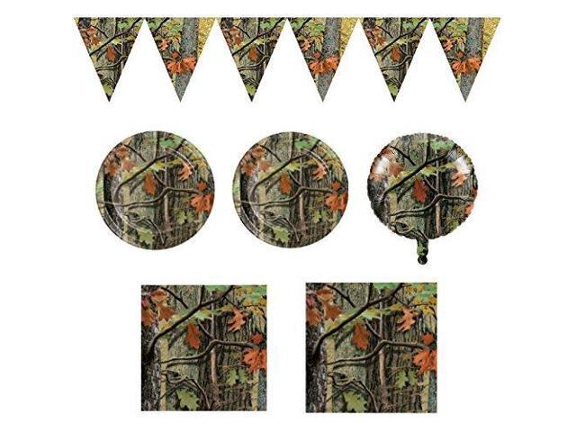 Hunting Camo Party Supplies Set For 16 Guests Birthday