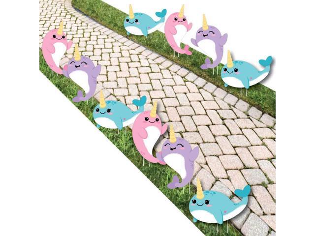 Narwhal Girl Lawn Decorations Outdoor Under The Sea Baby