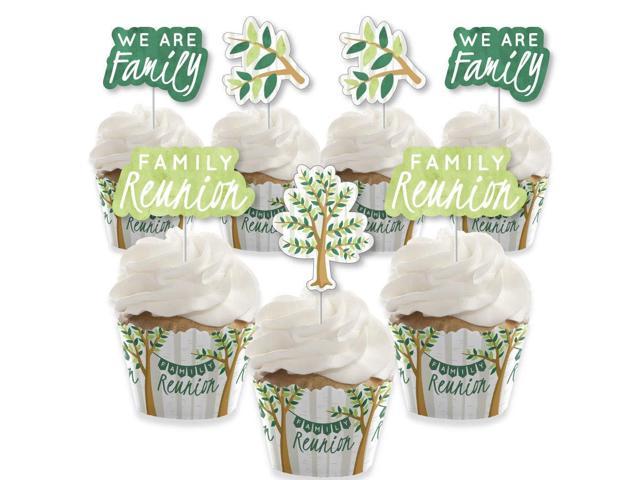 Family Tree Reunion Cupcake Decoration Family Gathering Party