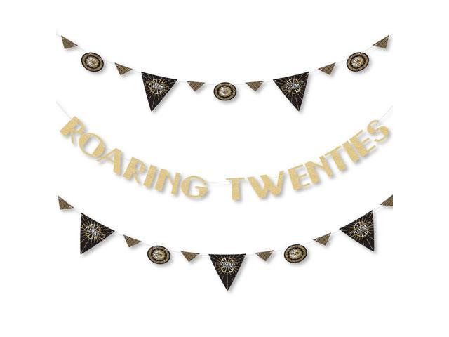 Roaring 20 S 1920s Art Deco Jazz Party Letter Banner Decoration