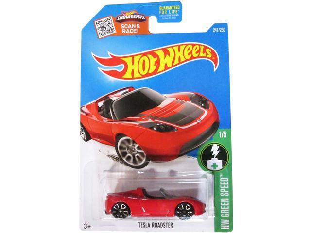 Hot Wheels 2016 Hw Green Speed Tesla Roadster Red 241250