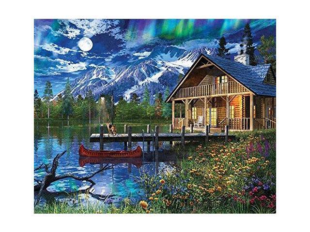 1000 Pieces Springbok Moon Cabin Retreat Jigsaw Puzzle