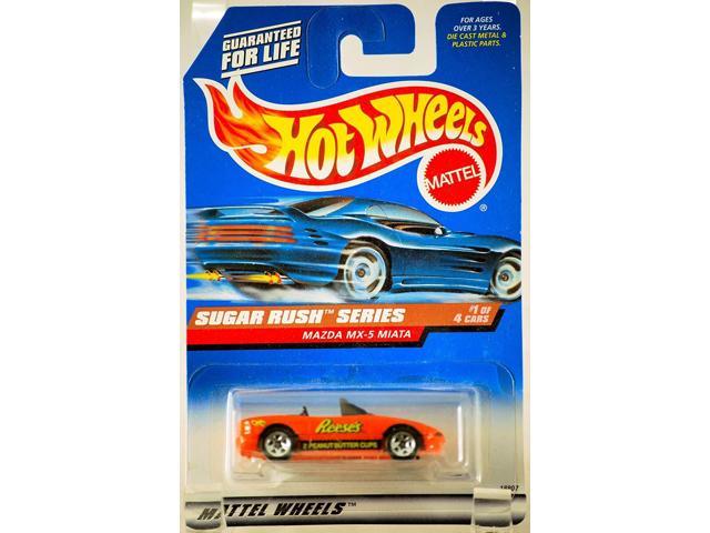 Hot Wheels 1997 Sugar Rush Series Mazda Mx 5 Miata Convertible 14 Reeses Peanut Butter Cups Graphics