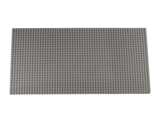 2 Pack of Light Gray Baseplates Build Towers Tables and More! Strictly Briks Classic Baseplates 17.5 x 8.75 Building Brick Base Plates 100% Compatible with All Major Brands 