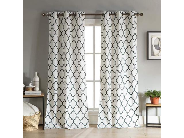 Duck River Textiles Mason Geometric Linen Textured Grommet Top