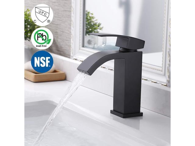 Kes Bathroom Waterfall Faucet Single Handle One Hole Vanity Sink