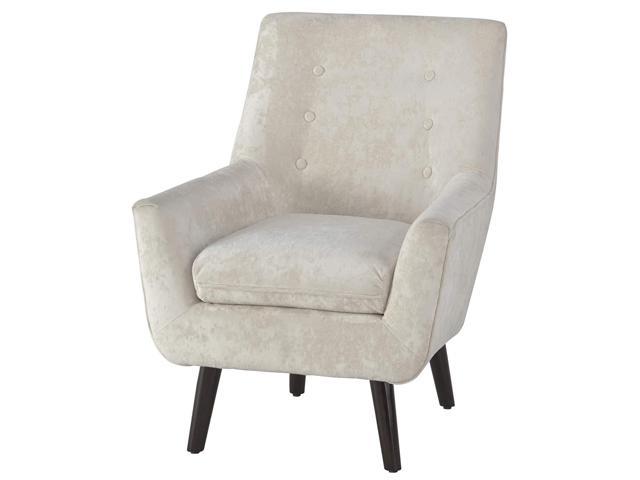 Ashley Furniture Signature Design Zossen Accent Chair Contemporary Style Ivory Tufted Back Newegg Com