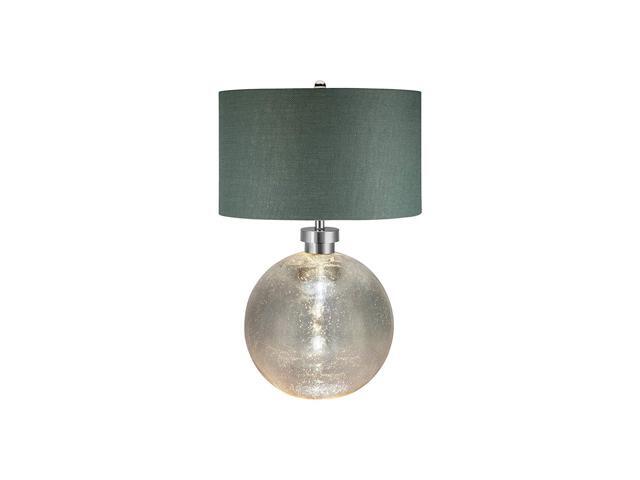 Catalina Lighting Mila 3 Way 32 Silver Mercury Glass Table Lamp With Night Light Green Burlap Linen Shade 20432 000 Newegg Com