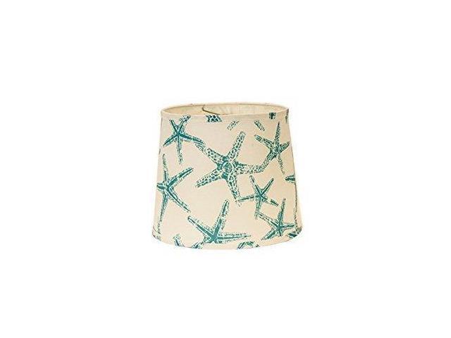 Ahs Lighting Sd1508 12wd Star Fish Drum Lamp Shade With Washer 12 Aqua Newegg Com