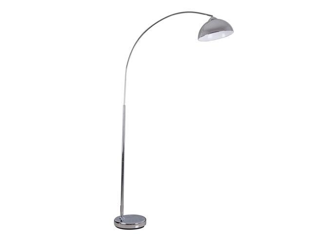 Catalina Lighting 18563 000 Modern Arc Floor Lamp For Over The Sofa With Striking Metal Shade 1 Head Chrome Newegg Com