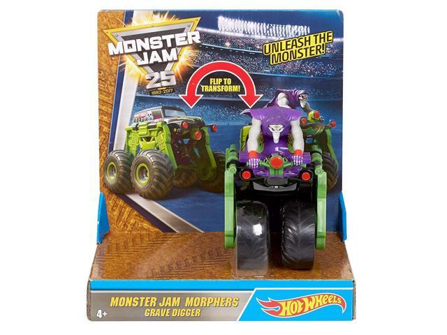 Hot Wheels Monster Jam Morphers Grave Digger Vehicle Newegg Com