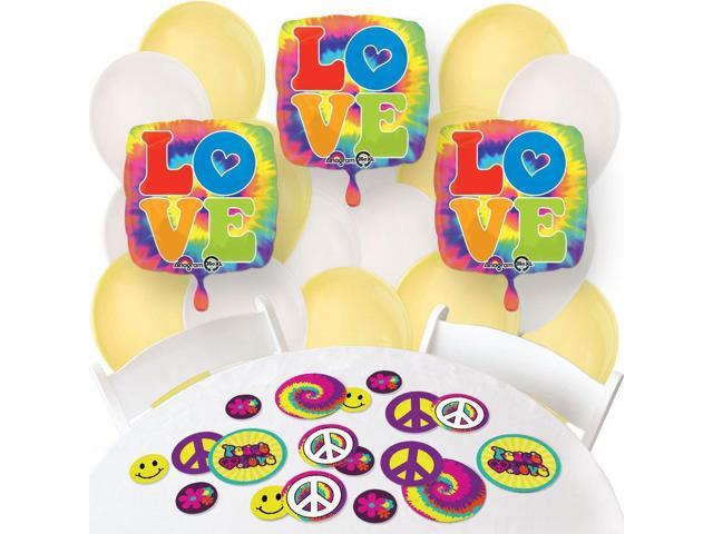 60 S Hippie Confetti And Balloon 1960s Groovy Party Decorations