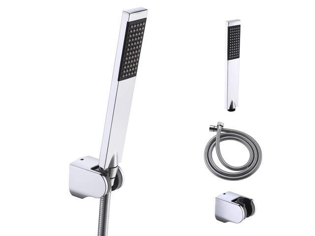 Kes Brass Handheld Shower Head With 1 5 Meter Long Hose And Holder Bracket Replacement Showerhead For Bathroom Showering System Contemporary Square