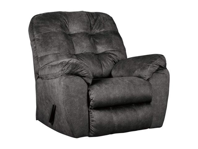 Ashley Furniture Signature Design Accrington Contemporary Rocker Recliner Chair Manual Reclining Granite Newegg Com