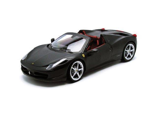 Hot Wheels X5485 Ferrari 458 Italia Spider Matt Black Elite Edition 118 Diecast Car Model By Hotwheels