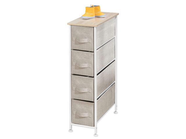 Mdesign Narrow Vertical Dresser Storage Tower Sturdy Frame Wood