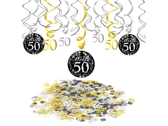 Konsait 50th Birthday Decoration 50th Birthday Hanging Swirl 15