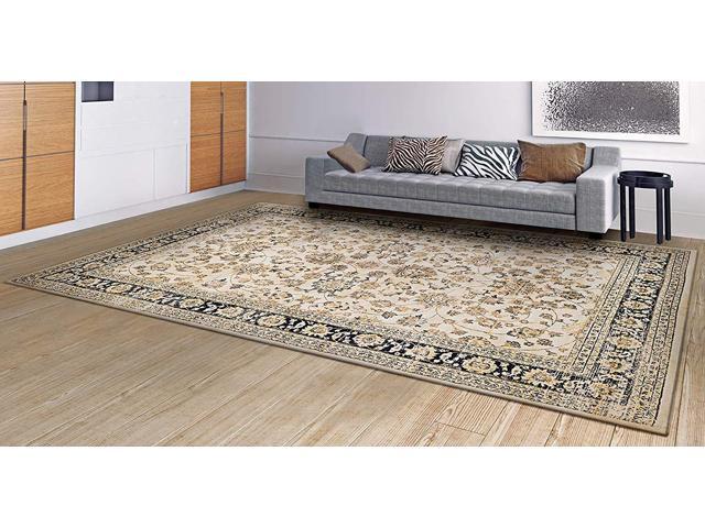 Couristan Zahara Farahan Amulet Oatmeal Black Area Rug 7 10 X 11 - 7 10 X 11 Rug Couristan Zahara Farahan Amulet Oatmeal Black Area Rug 7 10 X 11 - 7 10 X 11 Rug
