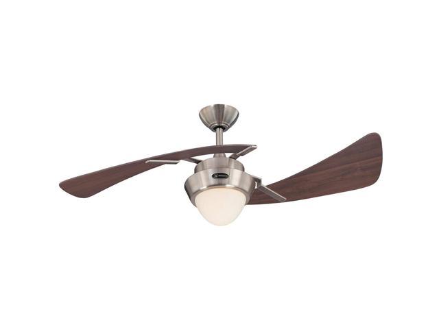 Westinghouse Lighting 7214100 Harmony 48 Inch Brushed Nickel Indoor Ceiling Fan Light Kit With Opal Frosted Glass