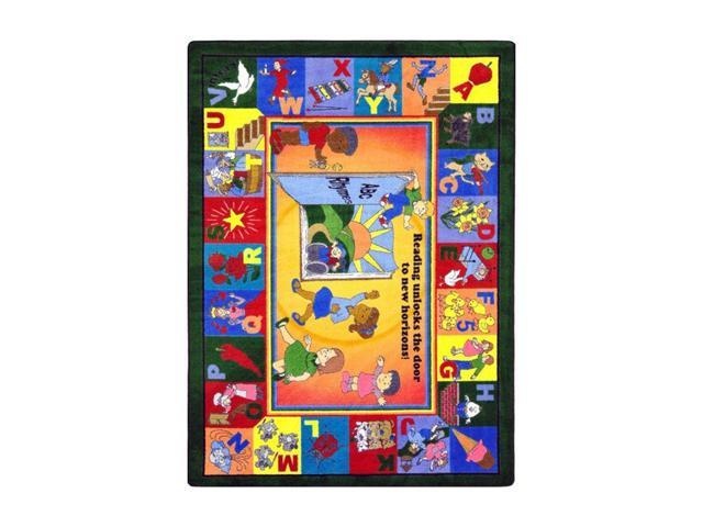 Joy Carpets Kid Essentials Language Literacy Read And Rhyme Rug Multicolored 54 X 78 Neweggcom - 