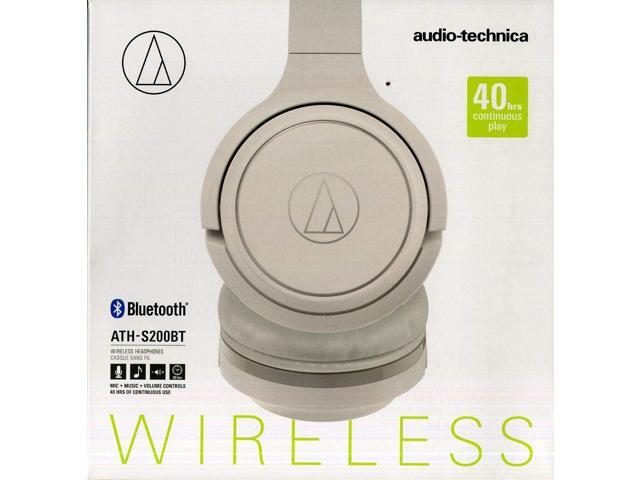 Audio Technica Ath S0btwh Wireless On Ear Headphones With Built In Mic Control Newegg Com