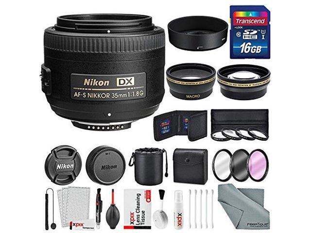 Lens Pouch Xpix Professional Handling Accessories Nikon AF-S DX NIKKOR 35mm f//1.8G Lens Filter Kit Deluxe Accessory Bundle W// 52mm Wide-Angle /& Telephoto Lens