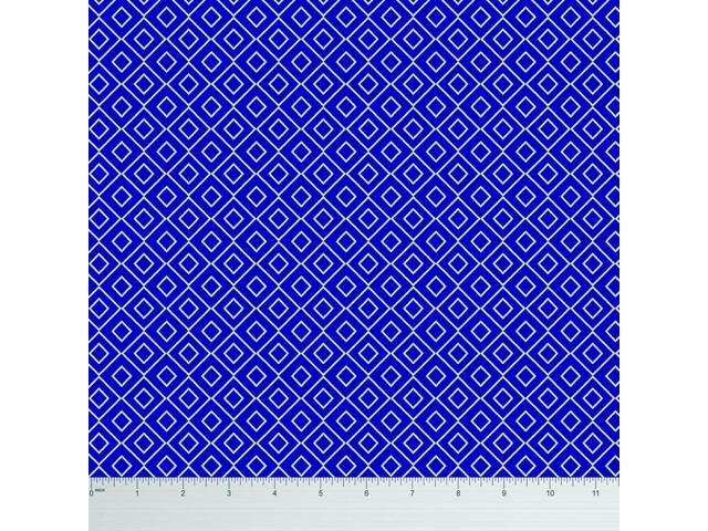 1 metre of cotton poplin royal blue gingham