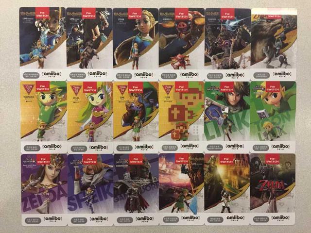 18 Full Set Zelda Botw Amiibo Nfc Pvc Cards With Hearts Wolf Link Majora S Mask For Ns Switch Wii U New 3ds Newegg Com