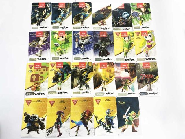 23pcs Zelda Pvc Nfc Cards With 4 Champion Card Botw Ssb Wolf Link Hearts Young Link For Ns Switch Wii U With Leather Holder Case Newegg Com