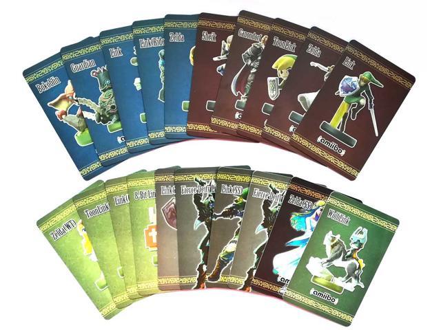 pcs Set The Legend Of Zelda Customized Amiibo Nfc Cards For Ns Switch Wii U Include Link Wolf Hearts 2 Fierce Deity Newegg Com