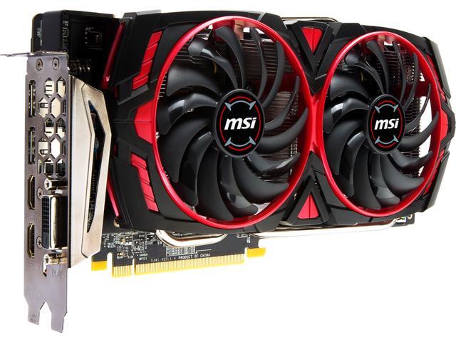 MSI Radeon RX 580 ARMOR MK2 8G OC Graphics Card, PCI-E x16, VR Ready ...