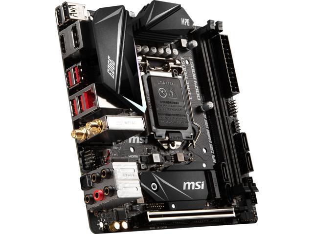 MSI MPG Z390I GAMING EDGE AC Socket LGA1151 Intel Z390 Mini-ITX 