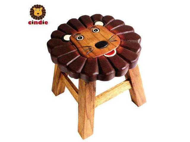 100 Pure Handmade Thai Children Stools Chair Set Kids Gifts Lion Newegg Com