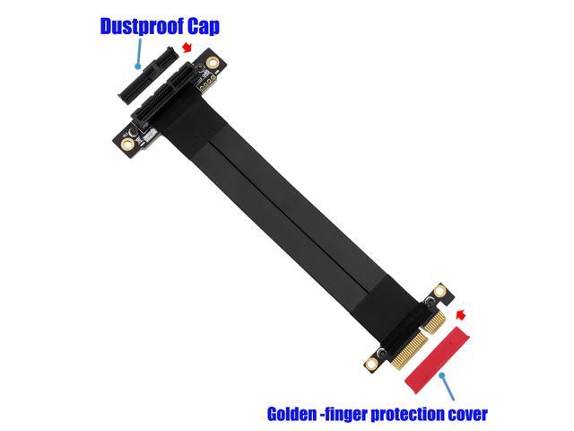 High Quality PCI-e PCI Express3.0 4X Extension cable with Gold-plated connector 90°