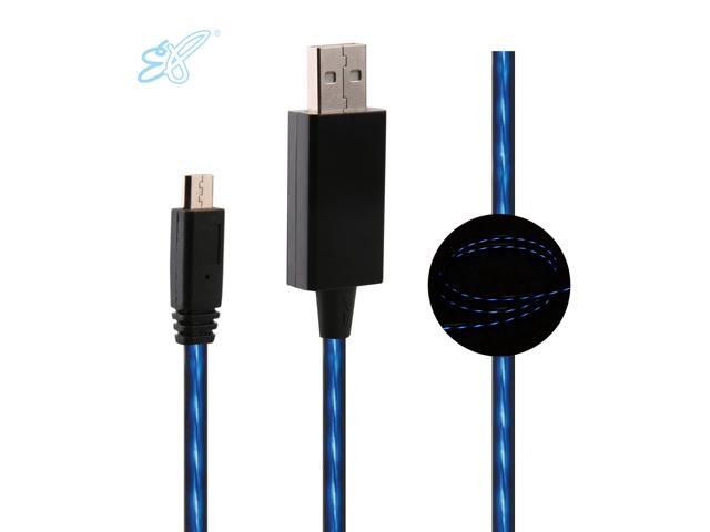 EL-FLOW VISIBLE LIGHT-UP SMART led USB charger cable for iPhone X 8 7 5s 6 plus